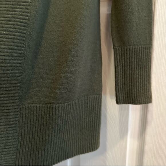 Charter Club Luxury 100% Cashmere Open Front Cardigan Knit Sweater Green SMALL - Picture 9 of 14